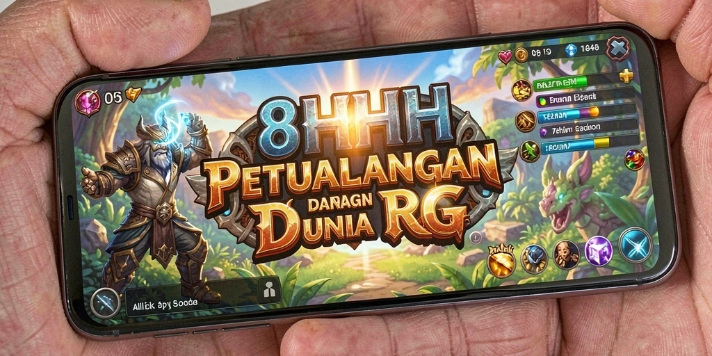 Tampilan gameplay RPG di dunia petualangan 8HHH.