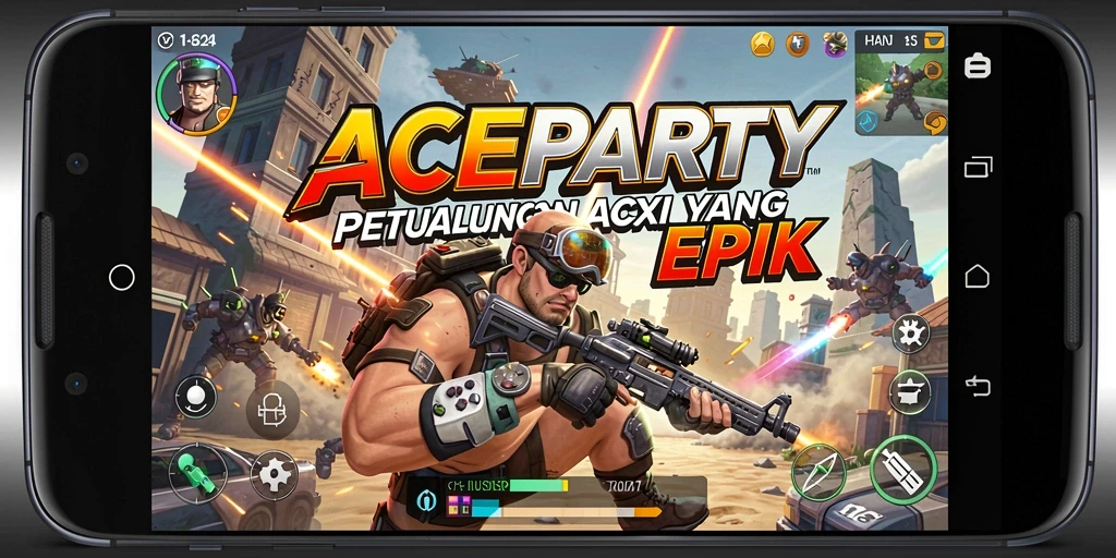 Gameplay seru di ACEPARTY dengan aksi pertarungan yang mendebarkan.