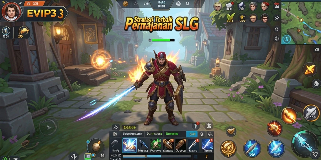 Tangkapan layar gameplay EVIP3 menampilkan strategi seru dalam pertempuran.