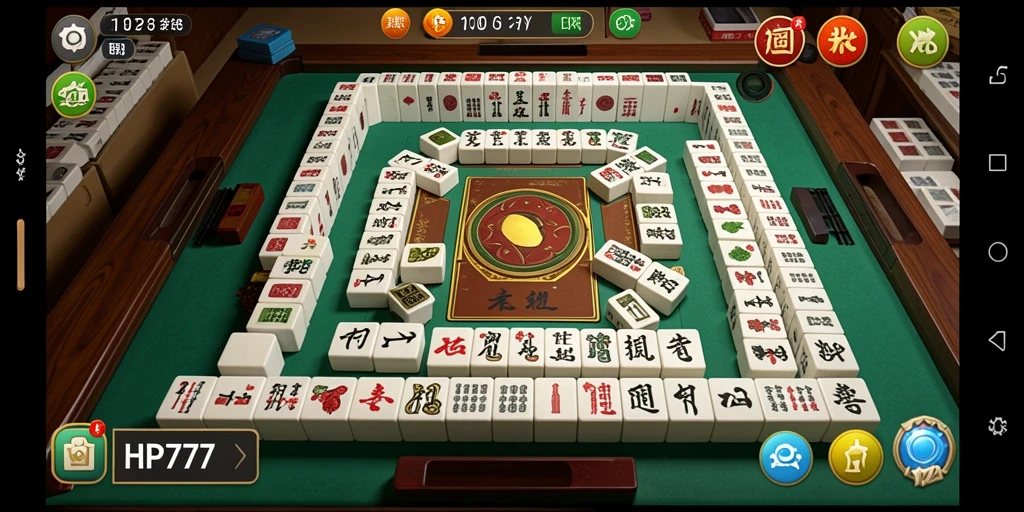 Screenshot HP777 menampilkan gameplay Mahjong yang seru dan menantang.