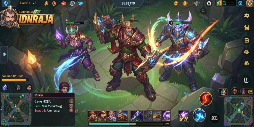 Tampilan menarik gameplay <strong>IDNRAJA</strong> dengan strategi tim yang dinamis.