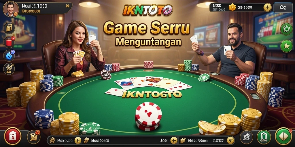Tampilan menarik dan gameplay poker yang seru.