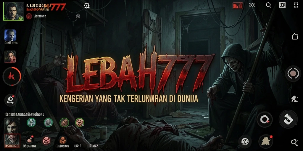 Gameplay LEBAH777 menampilkan suasana mencekam yang mengerikan.