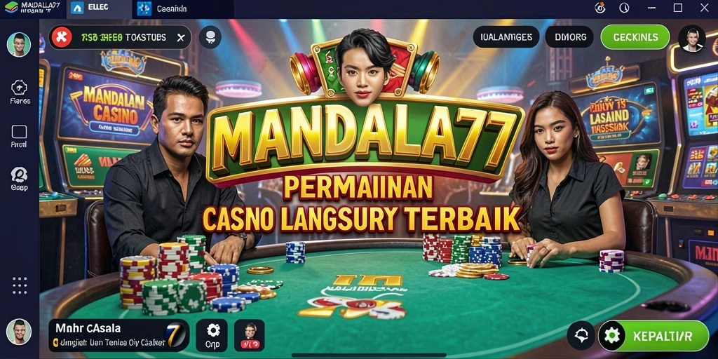 Tampilan gameplay Live Casino yang seru dan interaktif di MANDALA77.