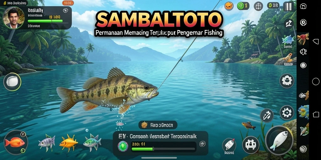 Tampilan menarik dari gameplay memancing di SAMBALTOTO.