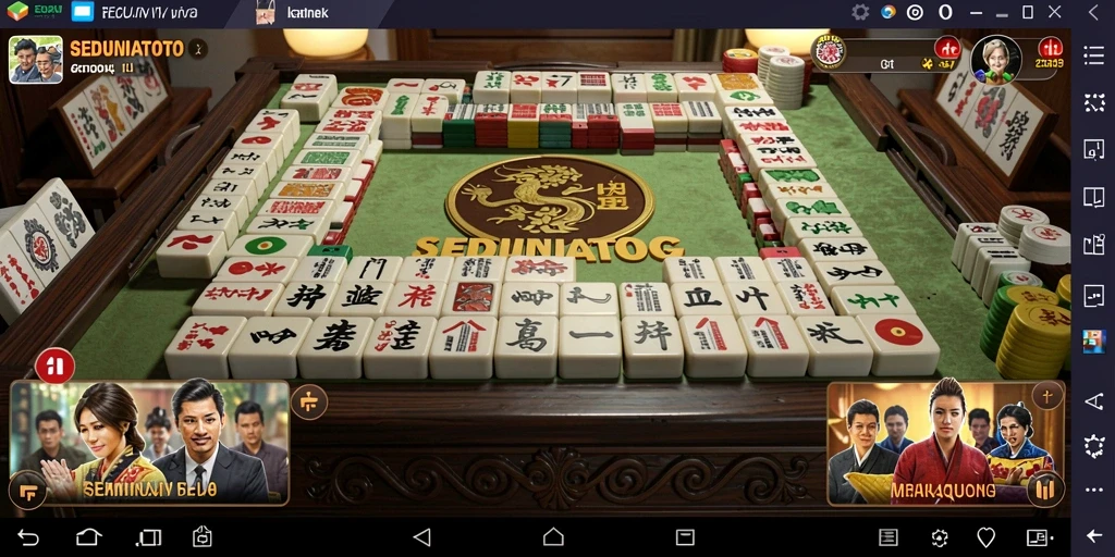 Tangkapan layar utama SEDUNIATOTO menampilkan gameplay menarik Mahjong.