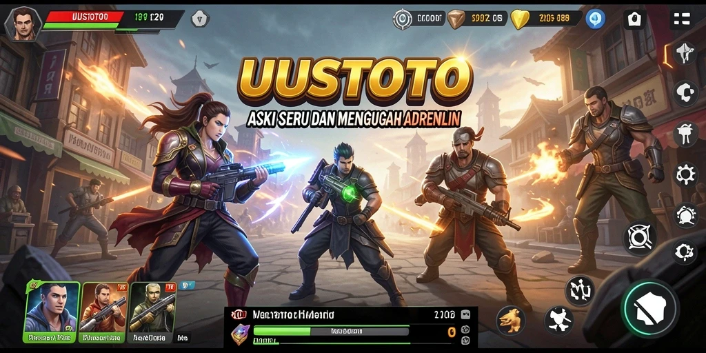 Tampilan gameplay UUSTOTO yang memukau dan penuh aksi.