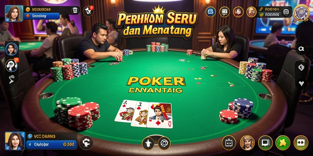 Tampilan gameplay Poker yang menarik di VC55.