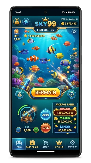 Beragam pilihan kategori aplikasi yang ditawarkan oleh sky99.